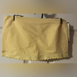 🔴 3/$12 No Boundaries Women’s Soft Yellow Bandeau Bra! NWT! Size XL!